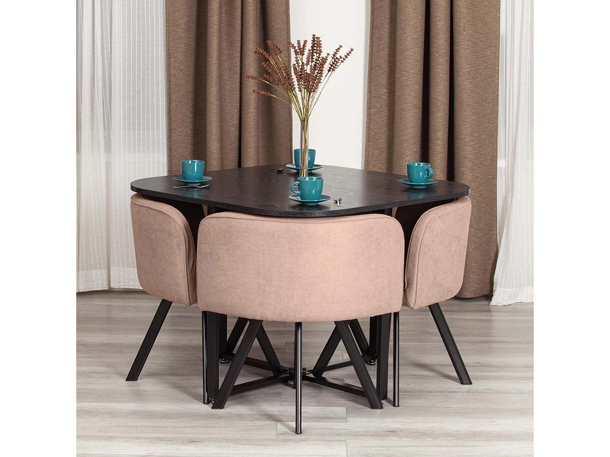 Комплект (стол, 4 стула) QUADRON 929074  - фото 2