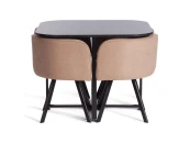 Комплект (стол, 4 стула) QUADRON