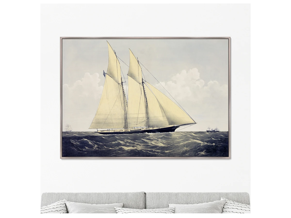 Репродукция картины на холсте R.T.Y.C. Schr. Cambria, 1870г. 640332  - фото 4