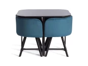 Комплект (стол, 4 стула) QUADRON