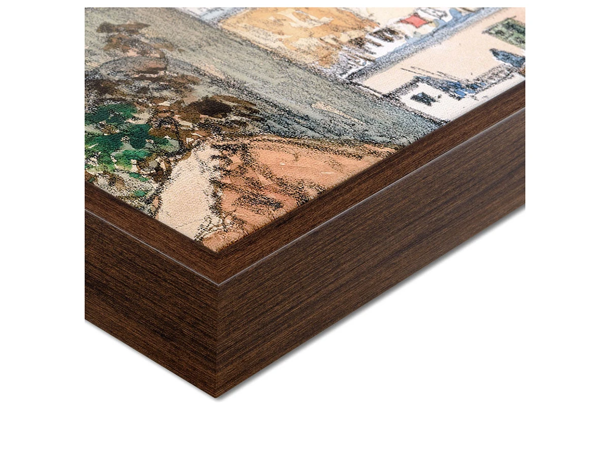 Репродукция картины на холсте Большая волна в Канагаве (фргм.), 1832г. 640343  - фото 5