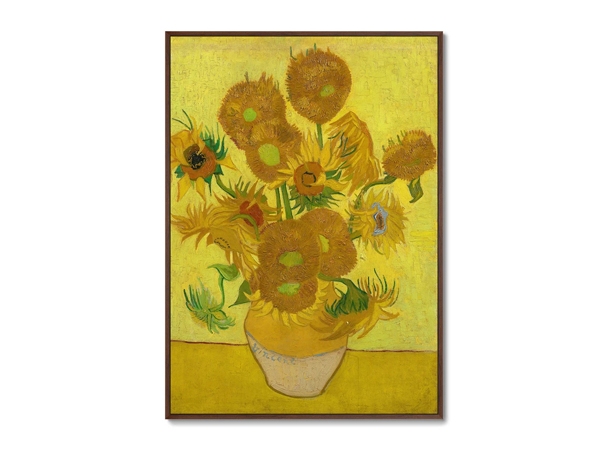 Репродукция картины на холсте Sunflowers, 1889г. 640347
