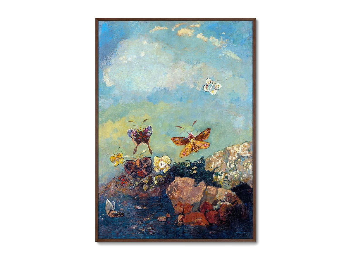 Репродукция картины на холсте Butterflies, 1910г. 640348