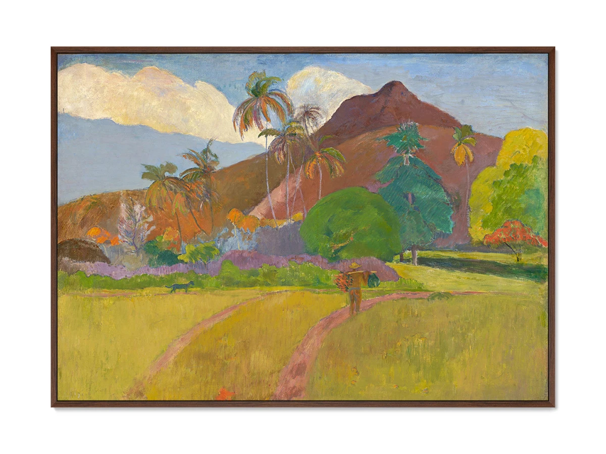 Репродукция картины на холсте Tahitian Landscape, 1891г. 640351  - фото 1