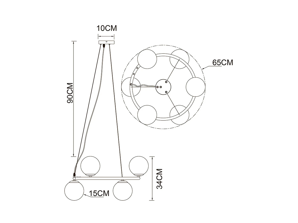 Подвесная люстра ALCOR 929311  - фото 4