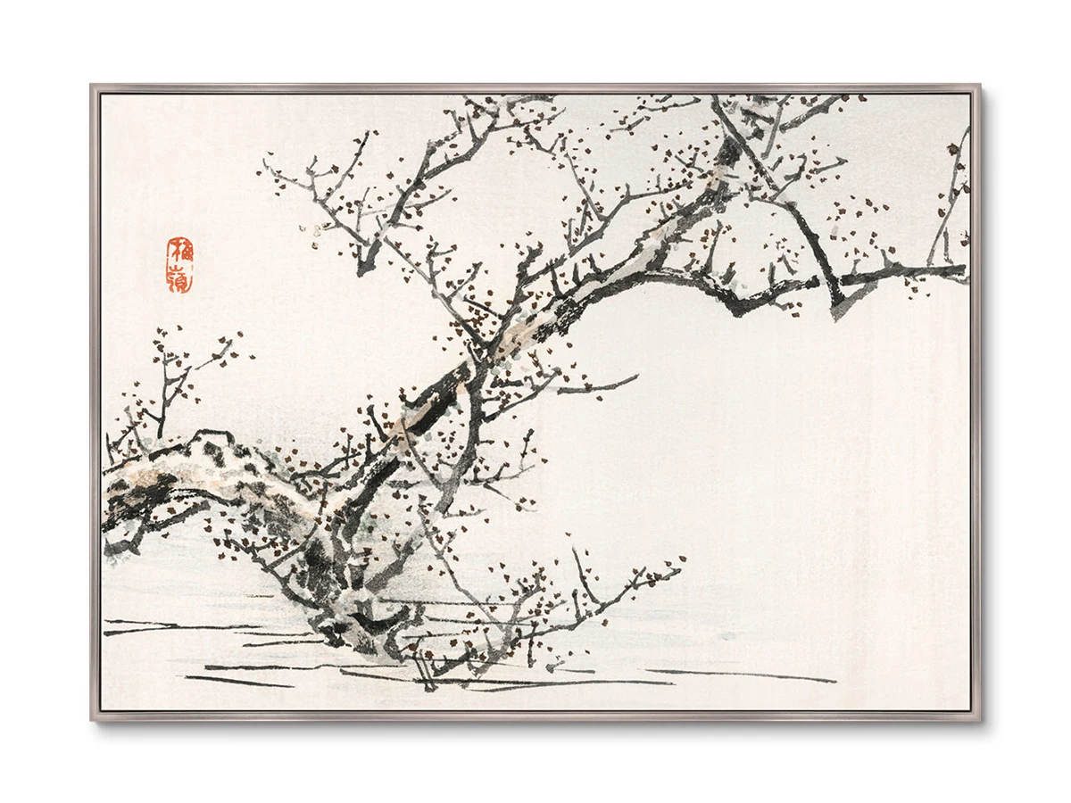 Репродукция картины на холсте Tree against the backdrop of water, 1883г. 640359