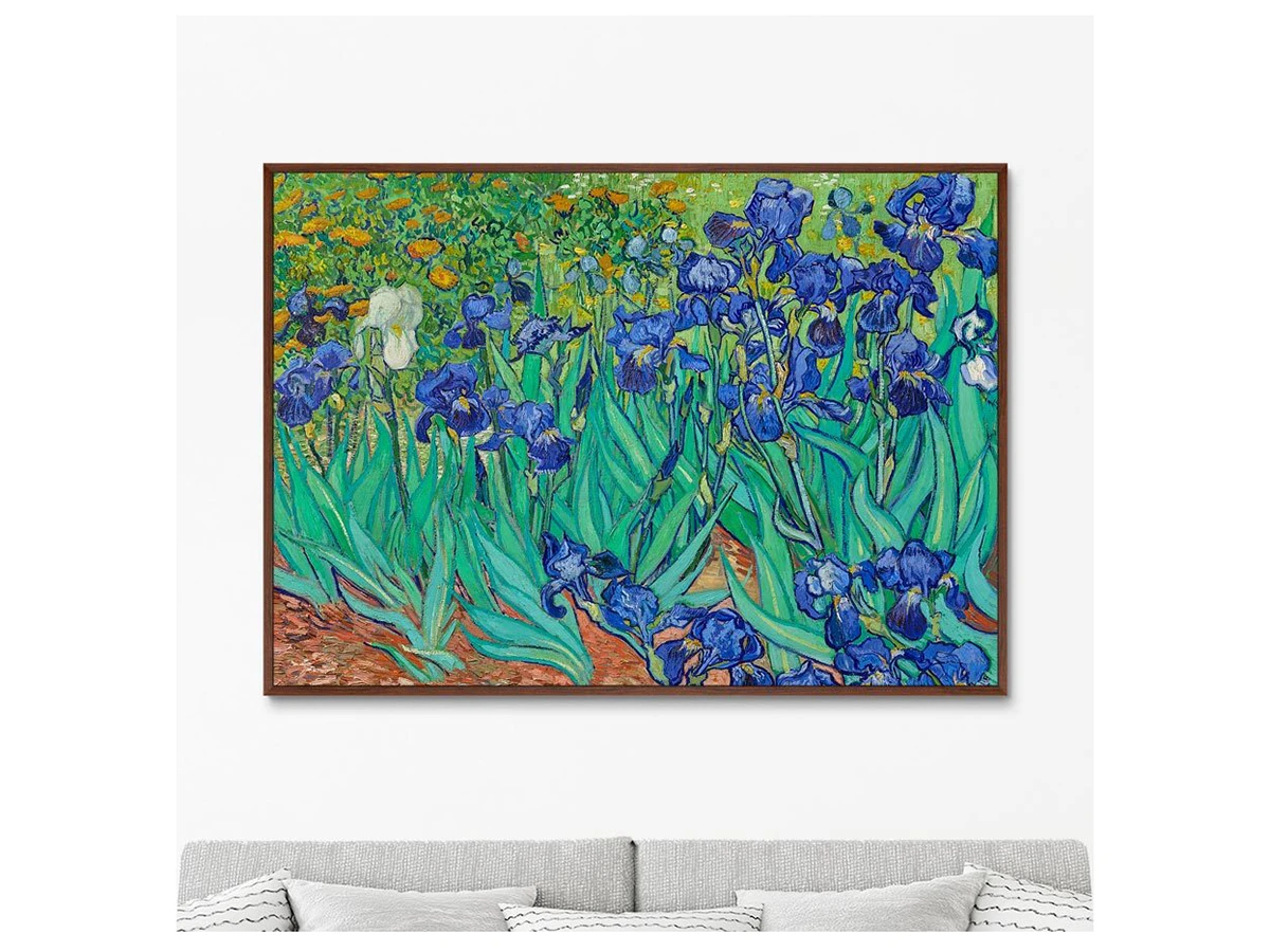 Репродукция картины на холсте Irises, 1889г. 640361  - фото 3