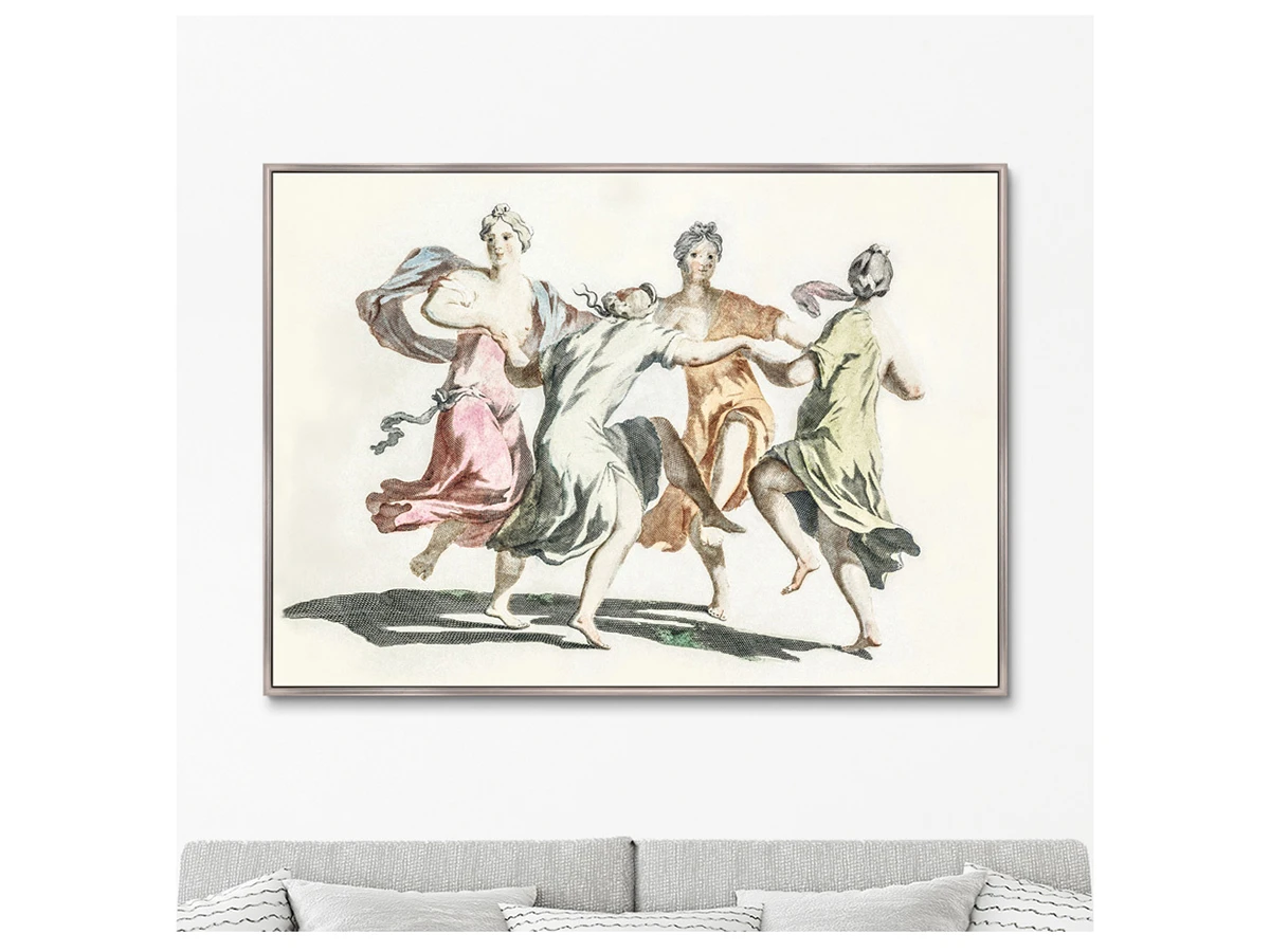 Репродукция картины на холсте Four dancing women, 1695г. 640363  - фото 3