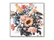 Репродукция картины на холсте Vase With Sunflowers and Carnations, 1698г.