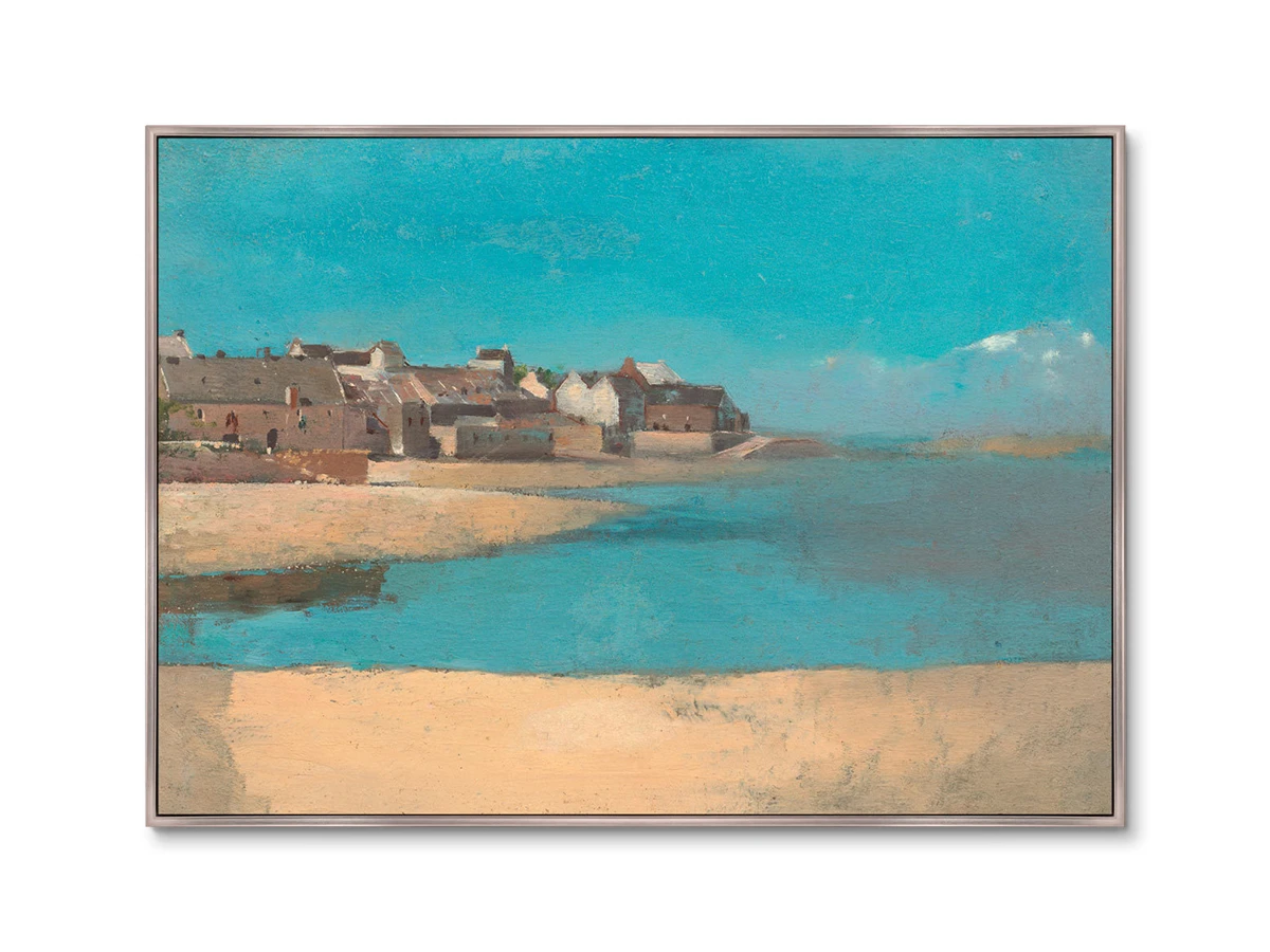 Репродукция картины на холсте Village by the Sea in Brittany, 1880г. 640372