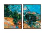 Набор из 2-х репродукций картин на холсте Mount Sainte-Victoire, 1904г.