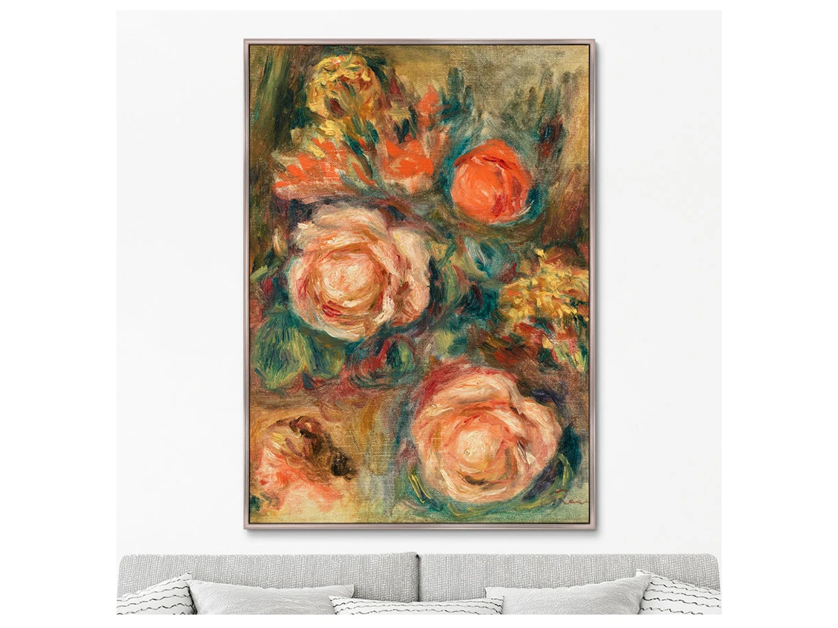 Репродукция картины на холсте Bouquet de roses, 1900г. 640381  - фото 3