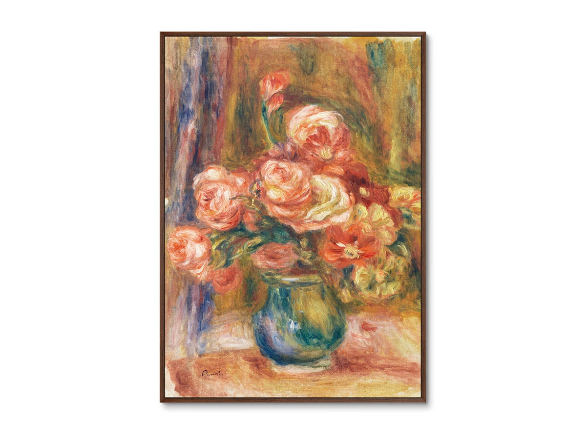 Репродукция картины на холсте Vase of Roses, 1890г. 640385