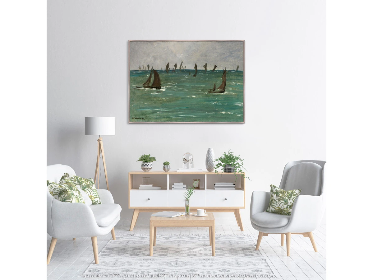 Репродукция картины на холсте Boats at Berck-sur-Mer, 1873г. 640420  - фото 8