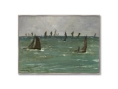 Репродукция картины на холсте Boats at Berck-sur-Mer, 1873г.