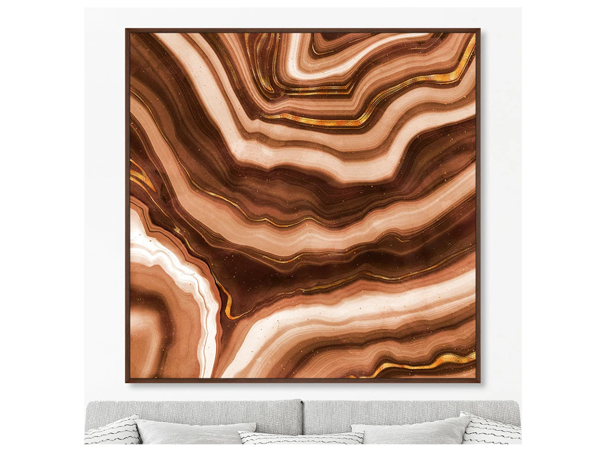 Репродукция картины на холсте Agate Ambra Gold, the beauty of stone 640428  - фото 3