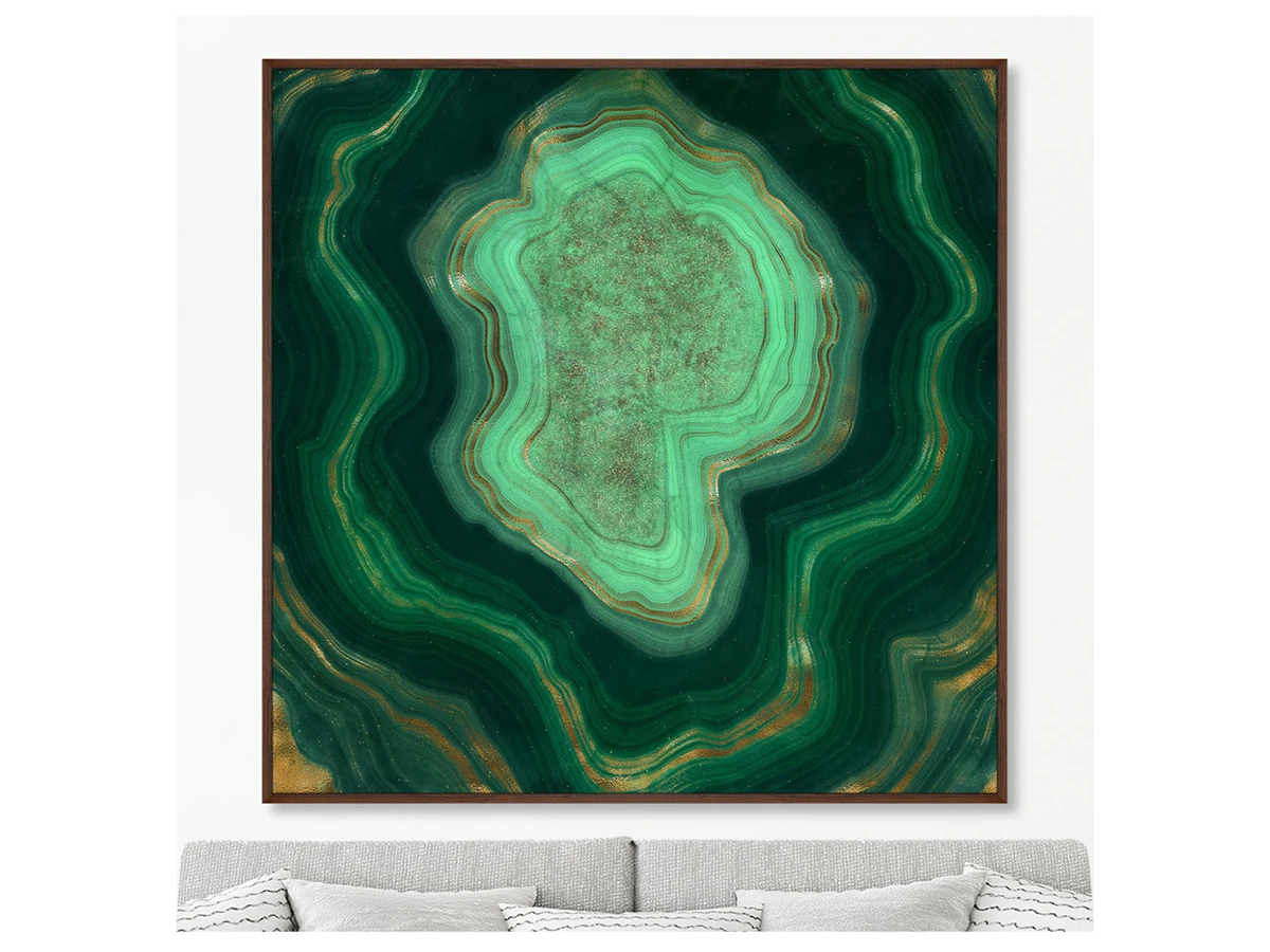 Репродукция картины на холсте Malachite, the beauty of stone 640431  - фото 3