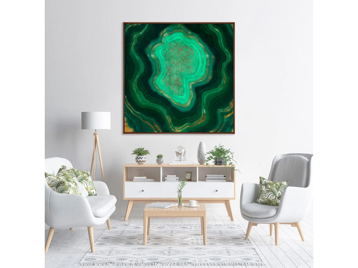 Репродукция картины на холсте Malachite, the beauty of stone 640431  - фото 6