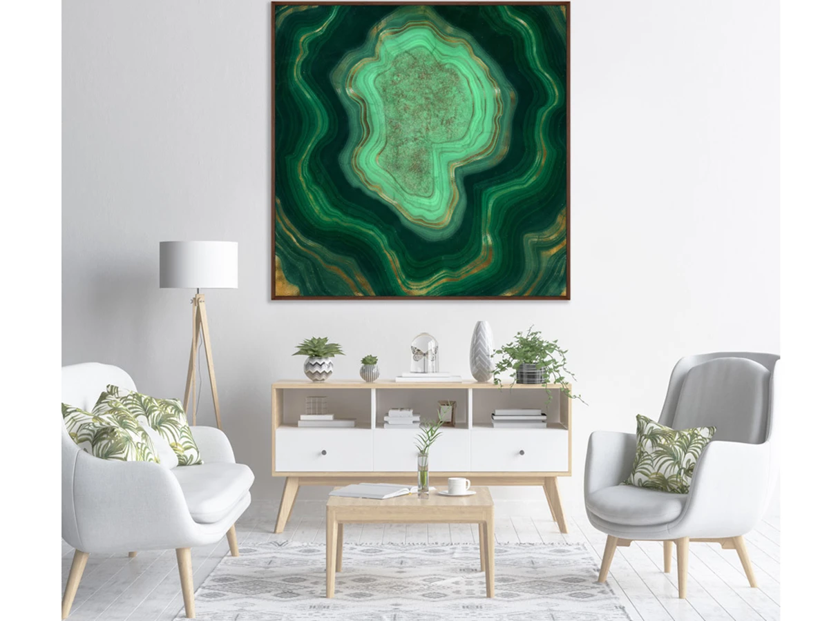 Репродукция картины на холсте Malachite, the beauty of stone 640431