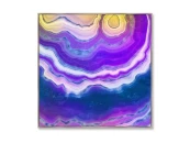 Репродукция картины на холсте Neon agate, the beauty of stone 640432