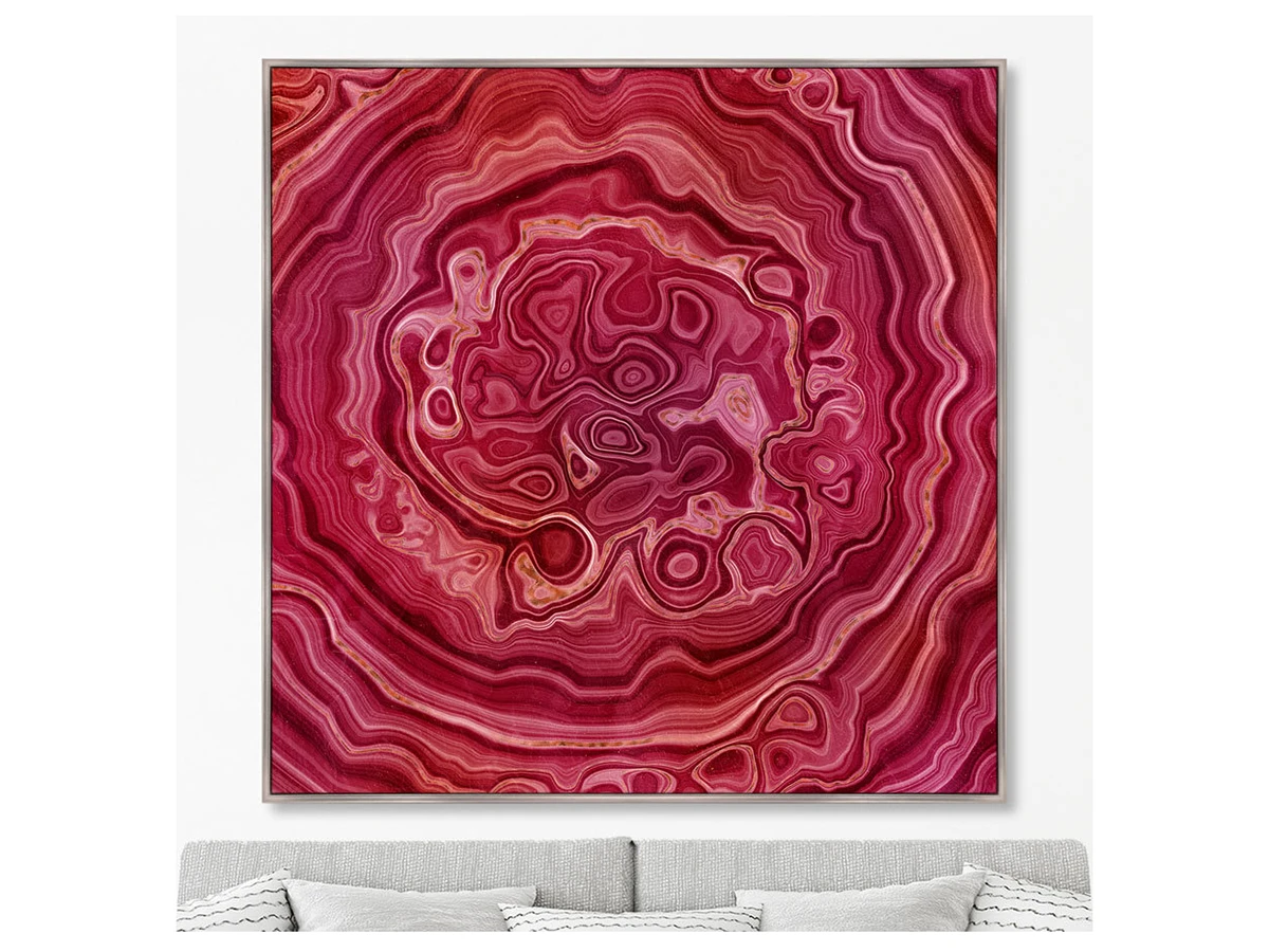 Репродукция картины на холсте Red agate, the beauty of stone 640433  - фото 3