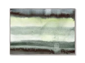 Репродукция картины на холсте Rolling wave over the black sand