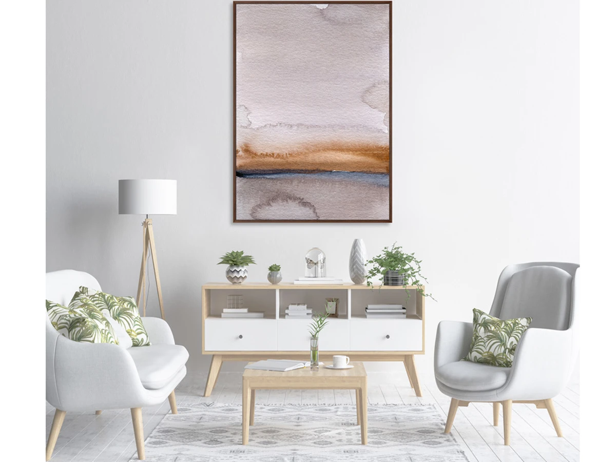 Репродукция картины на холсте Late evening river bank 640467