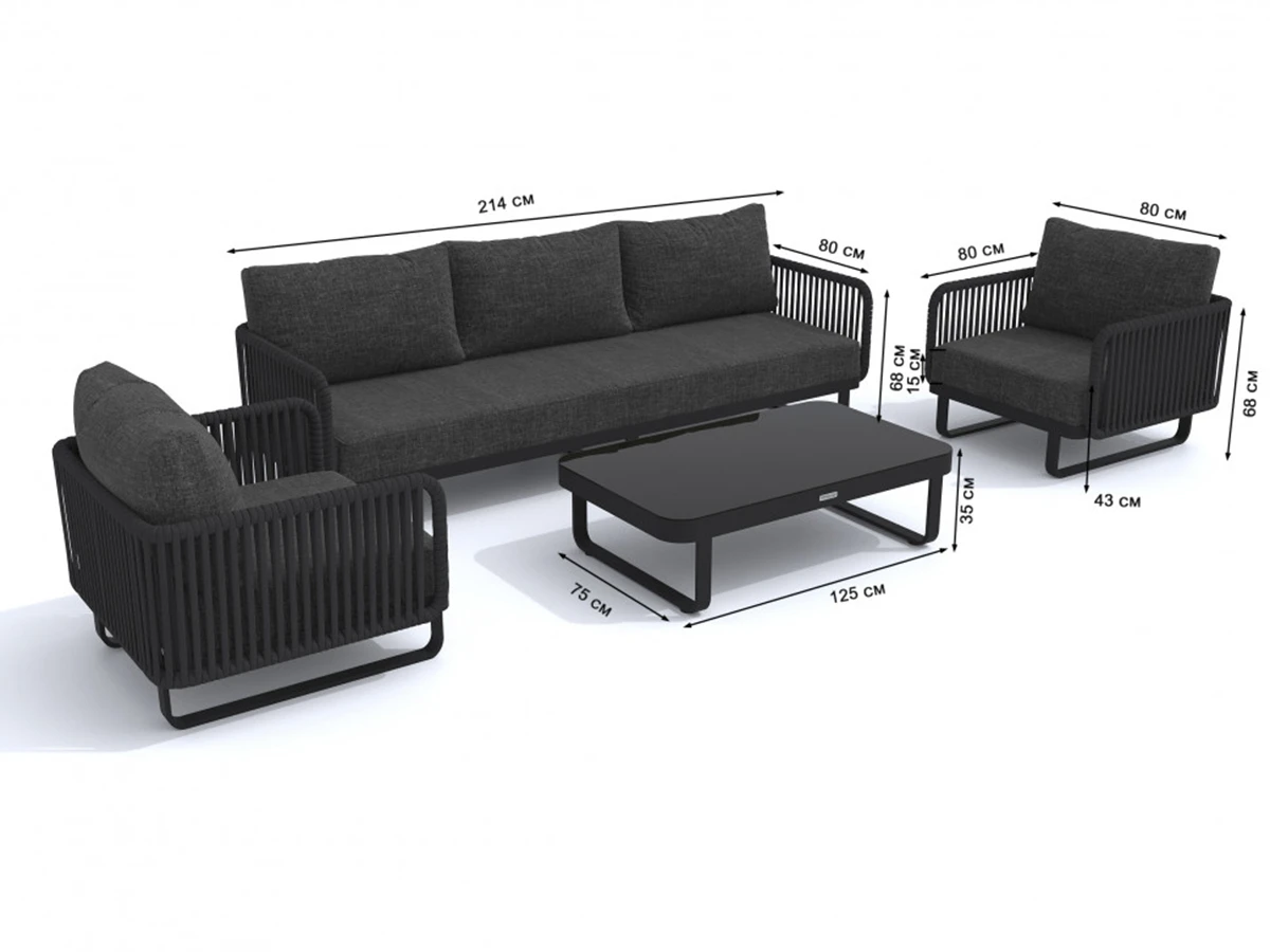 Лаунж зона BELLISA 930511  - фото 6