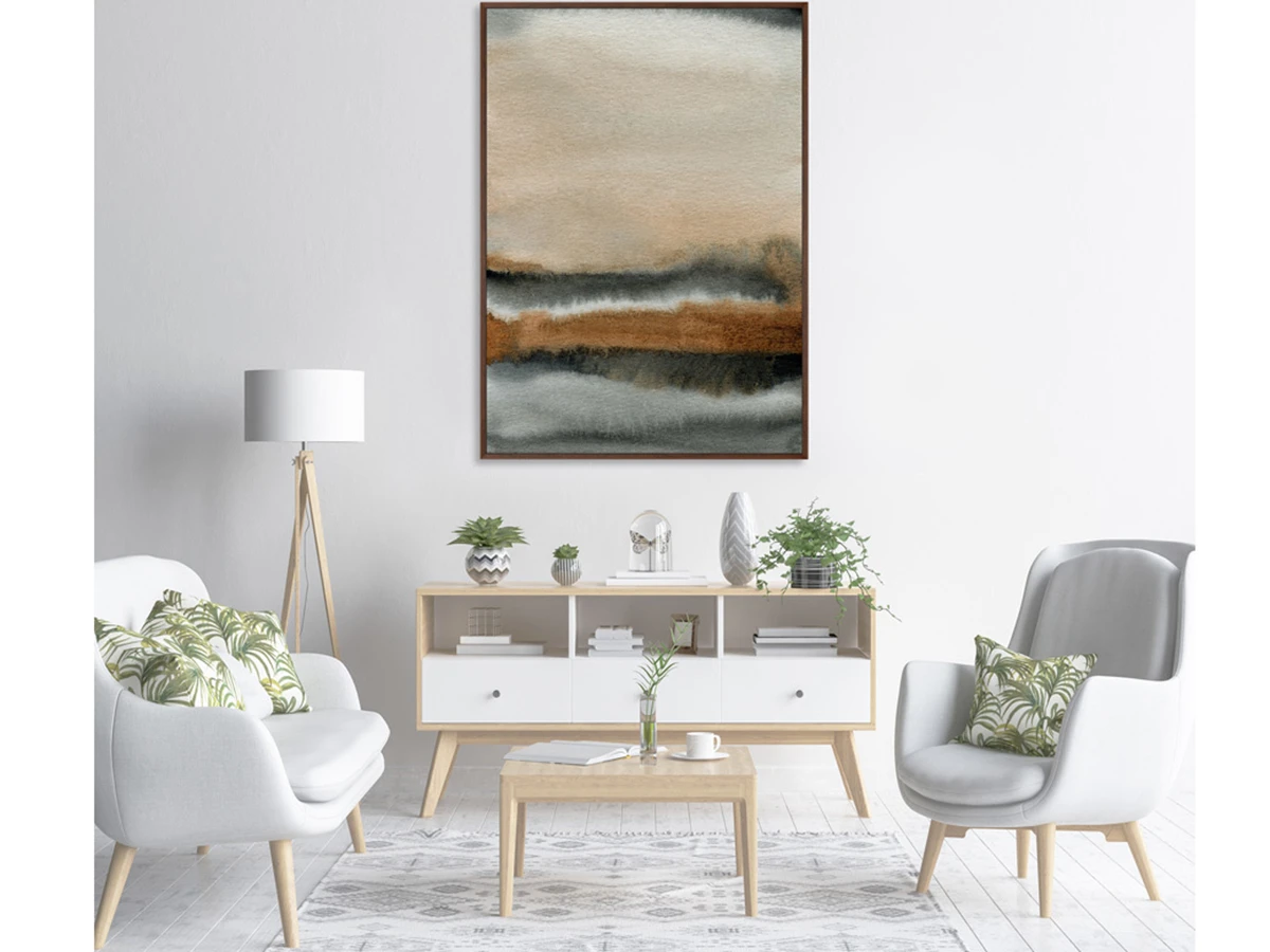 Репродукция картины на холсте By the river bank 640487