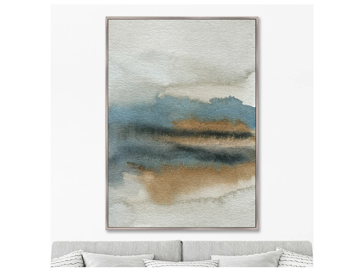 Репродукция картины на холсте Lakeside in the morning fog 640492  - фото 4