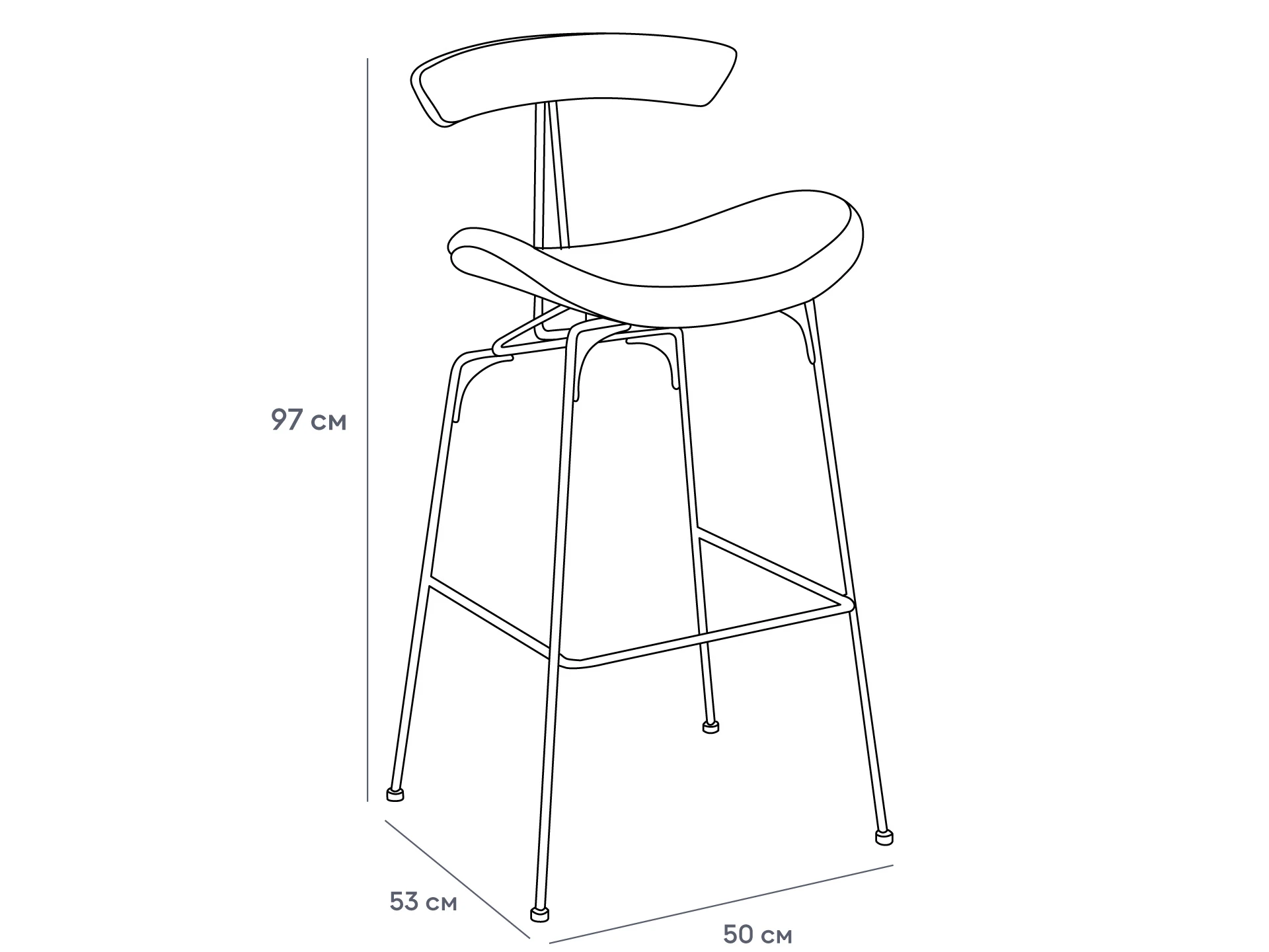 Барный стул Bonni 930818  - фото 9