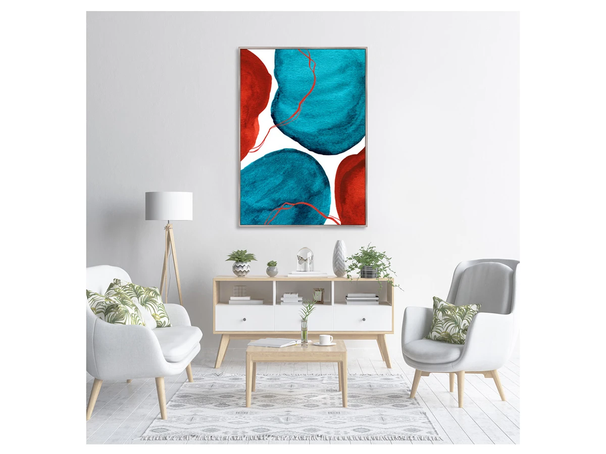 Репродукция картины на холсте Forms and colors, composition No28 640510