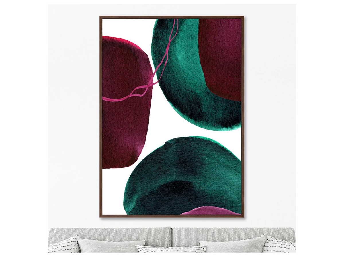 Репродукция картины на холсте Forms and colors, composition No31 640513  - фото 4