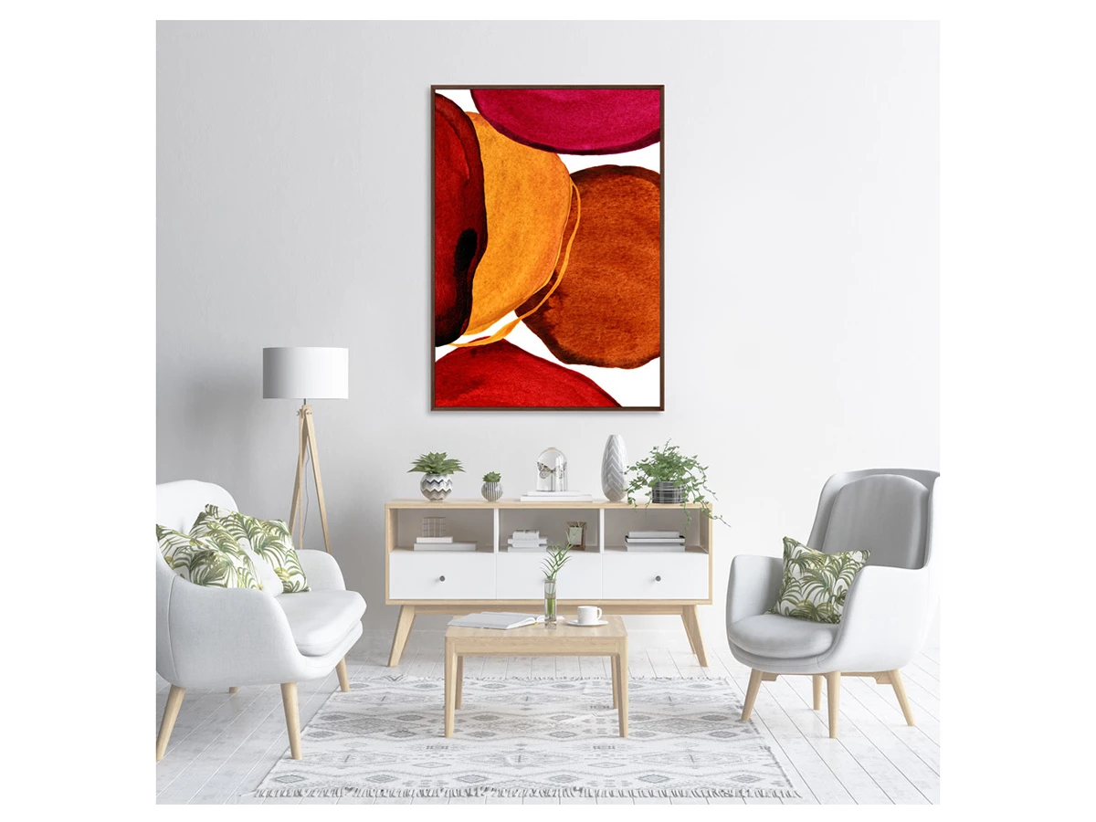 Репродукция картины на холсте Forms and colors, composition No32 640514