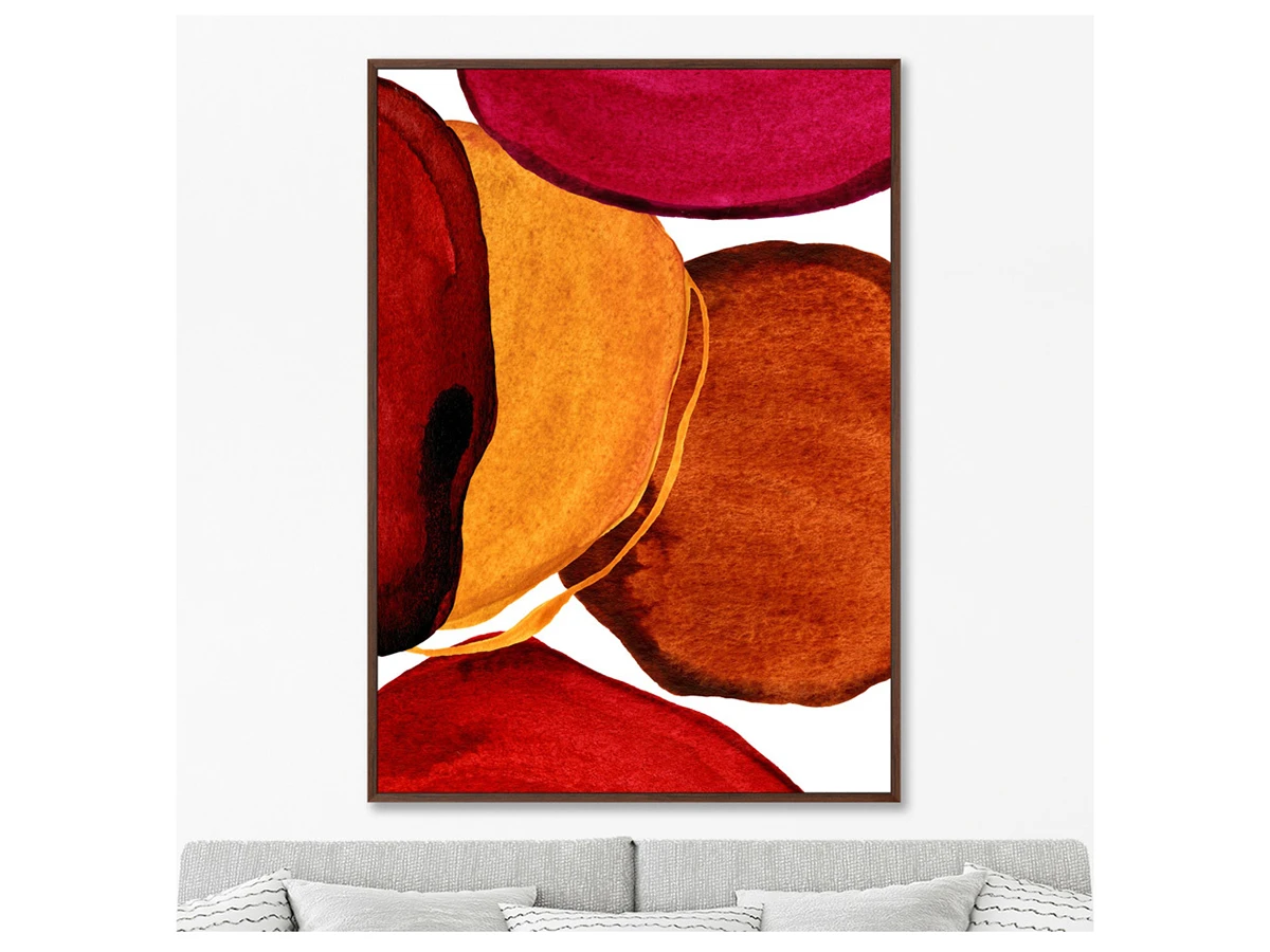 Репродукция картины на холсте Forms and colors, composition No32 640514  - фото 4