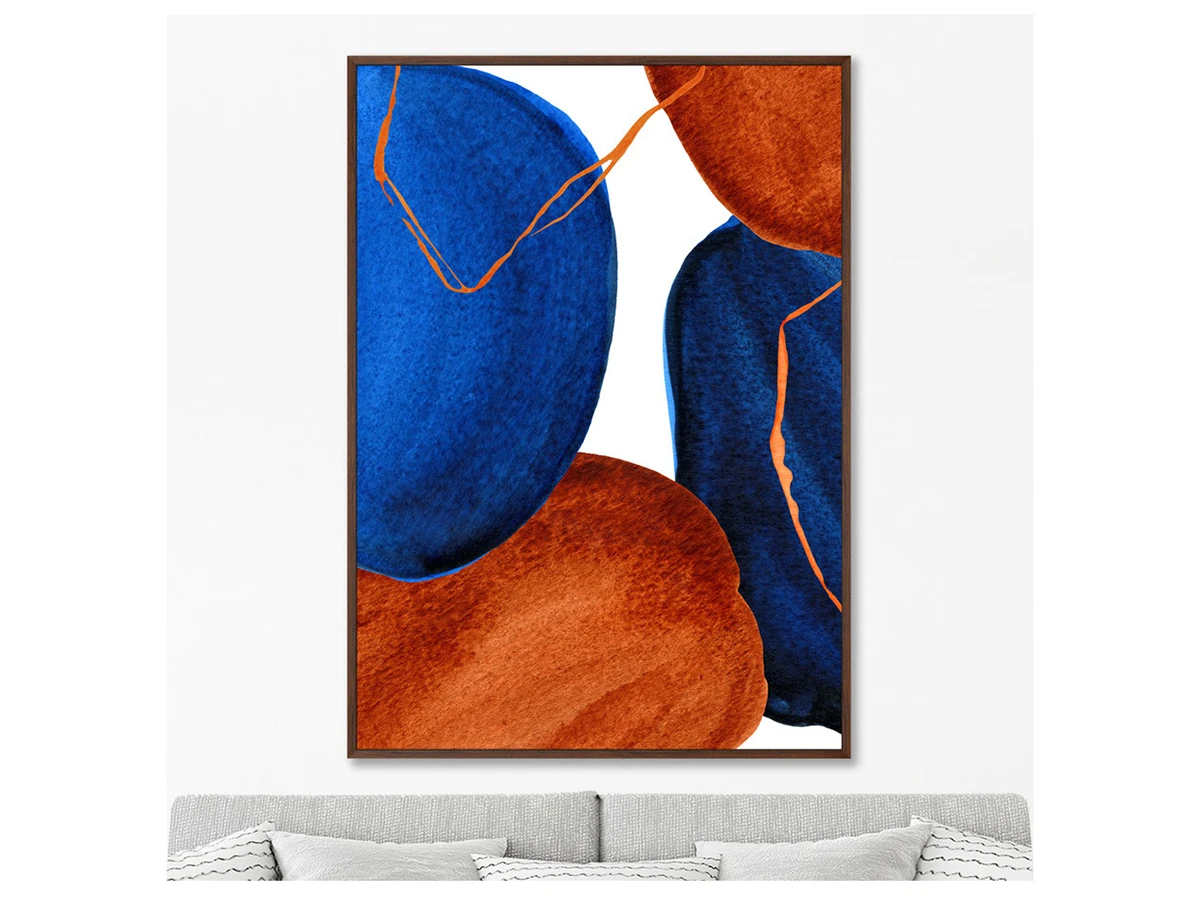 Репродукция картины на холсте Forms and colors, composition No33 640515  - фото 4