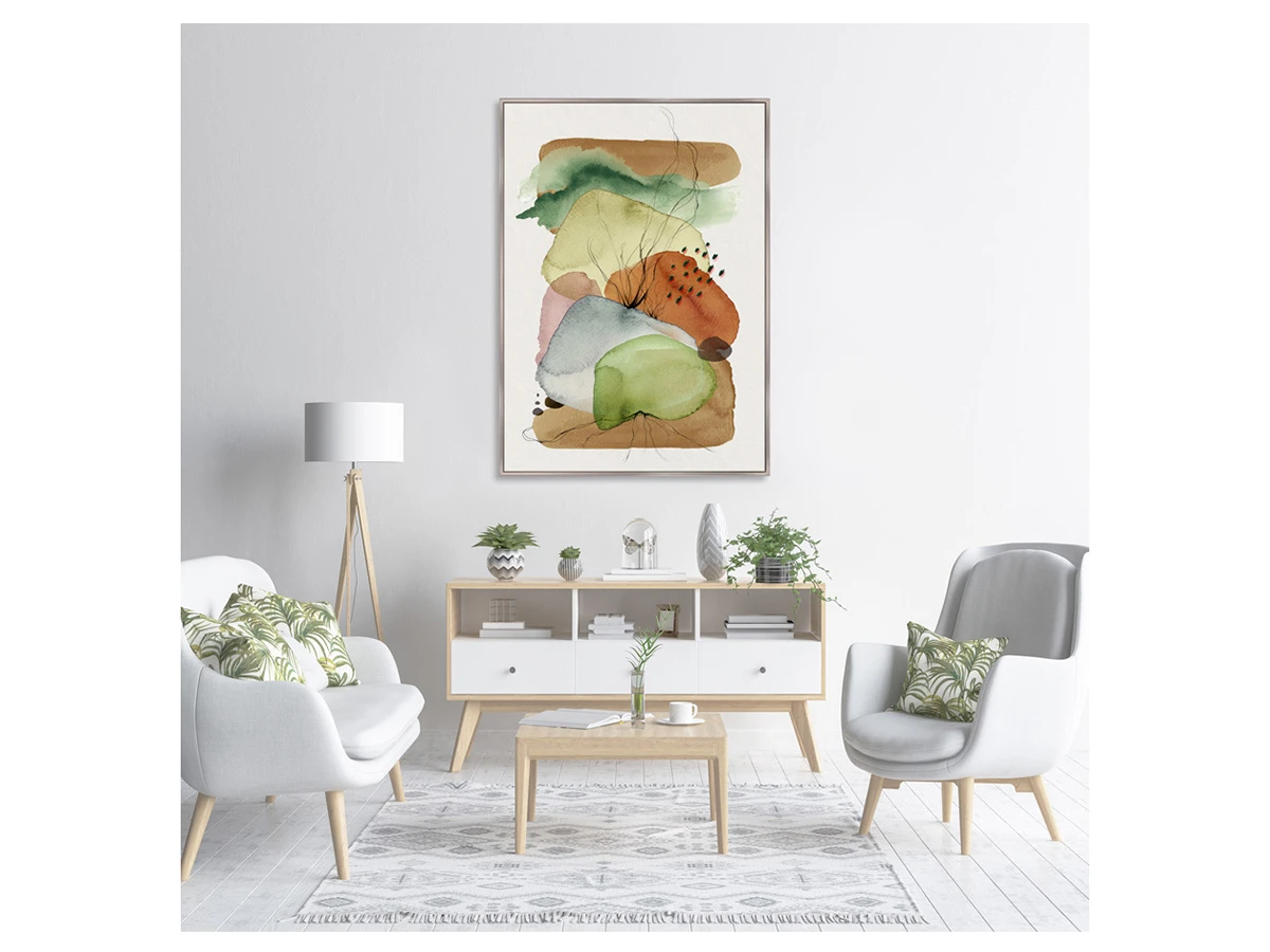 Репродукция картины на холсте Rain cloud over mountain 640524