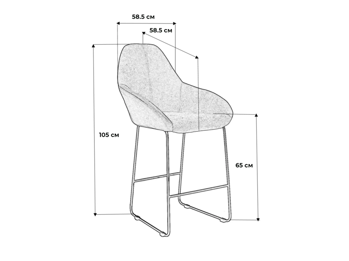 Стул полубар Kent 931730