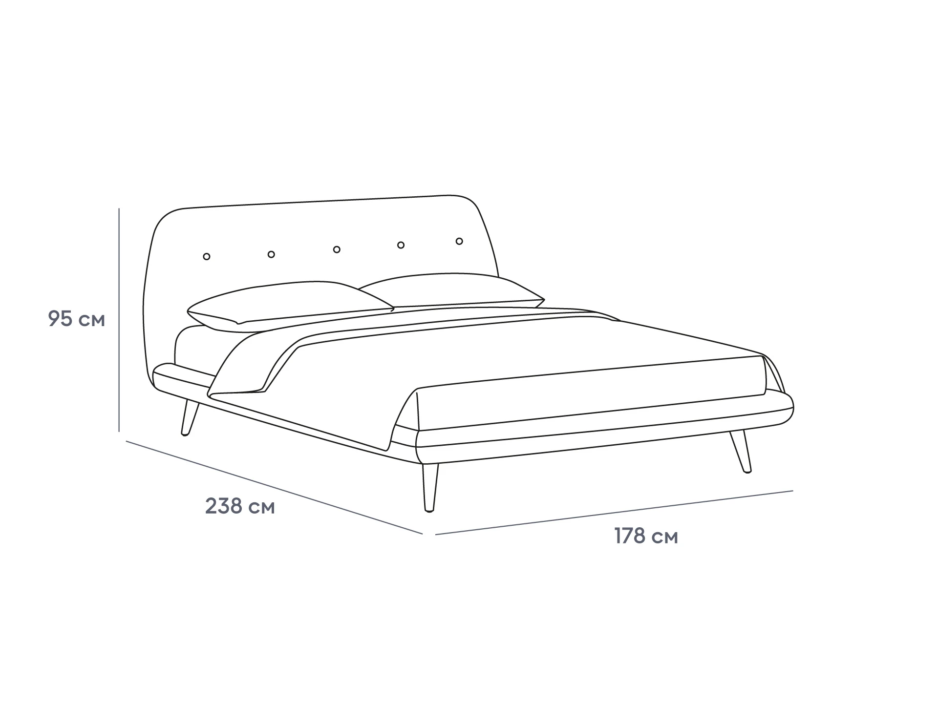 Кровать Loa 464184  - фото 5