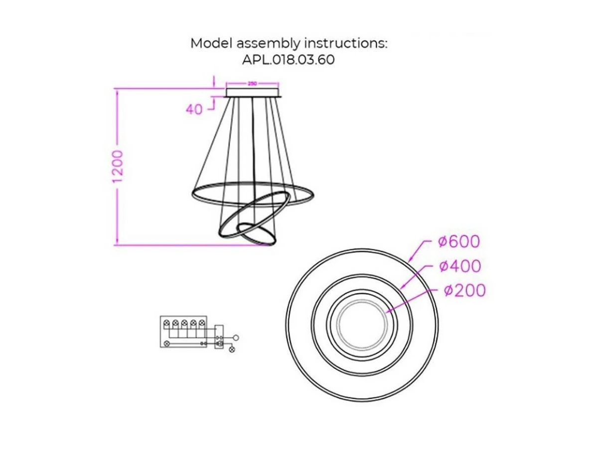 Подвесная светодиодная люстра Aployt Janina 932724  - фото 2