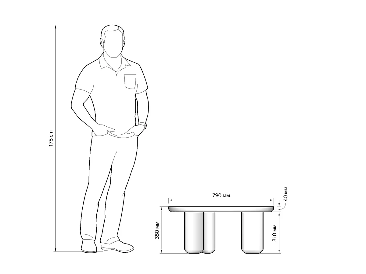 Стол Crooked 933438  - фото 3