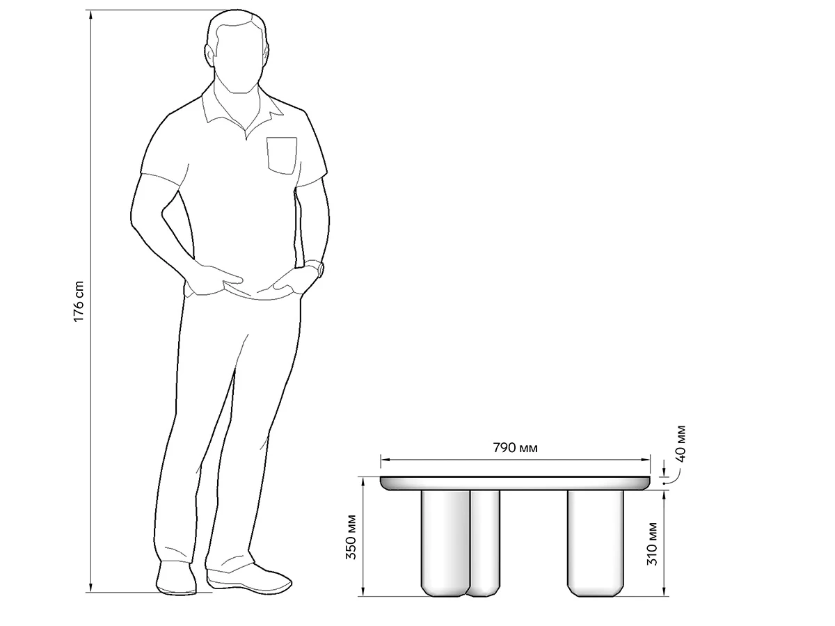 Стол Crooked 933443  - фото 4