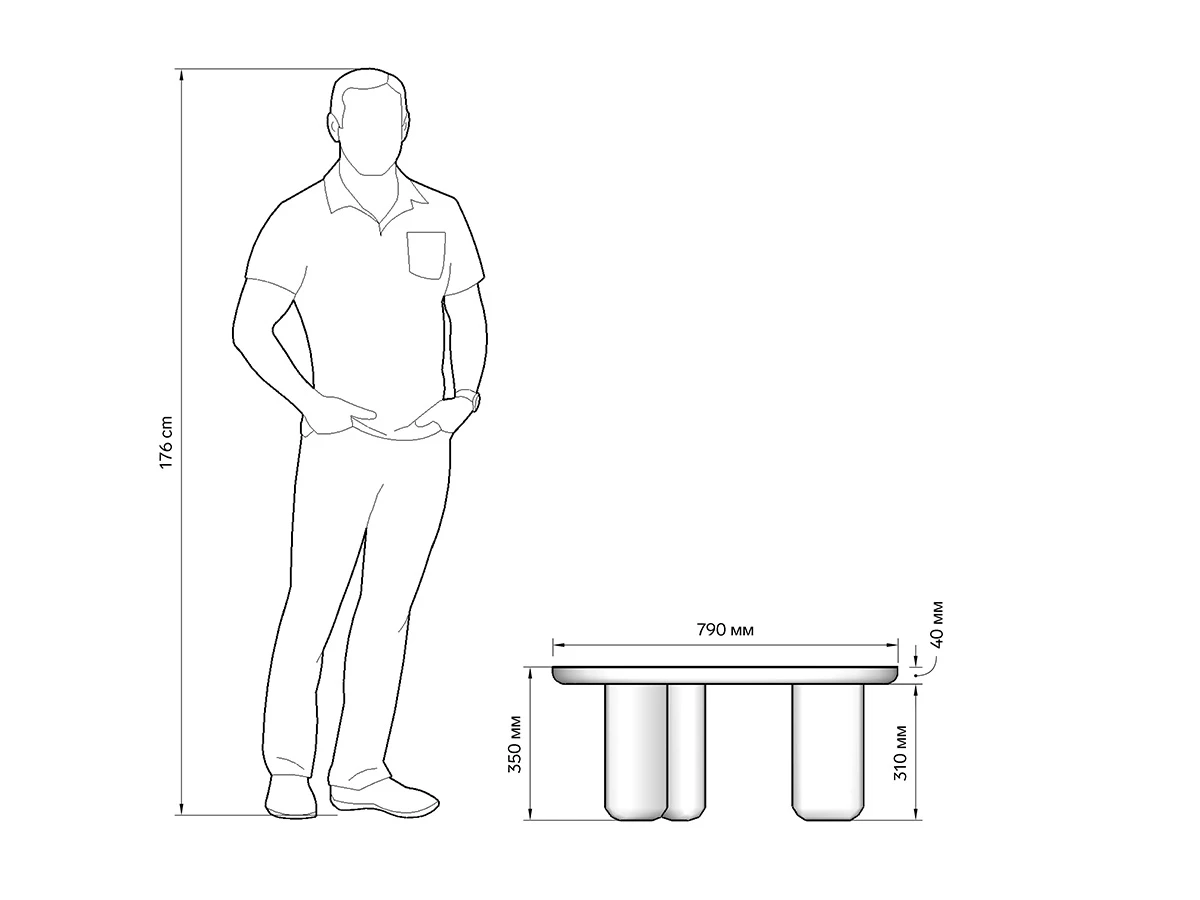 Стол Crooked 933445  - фото 4
