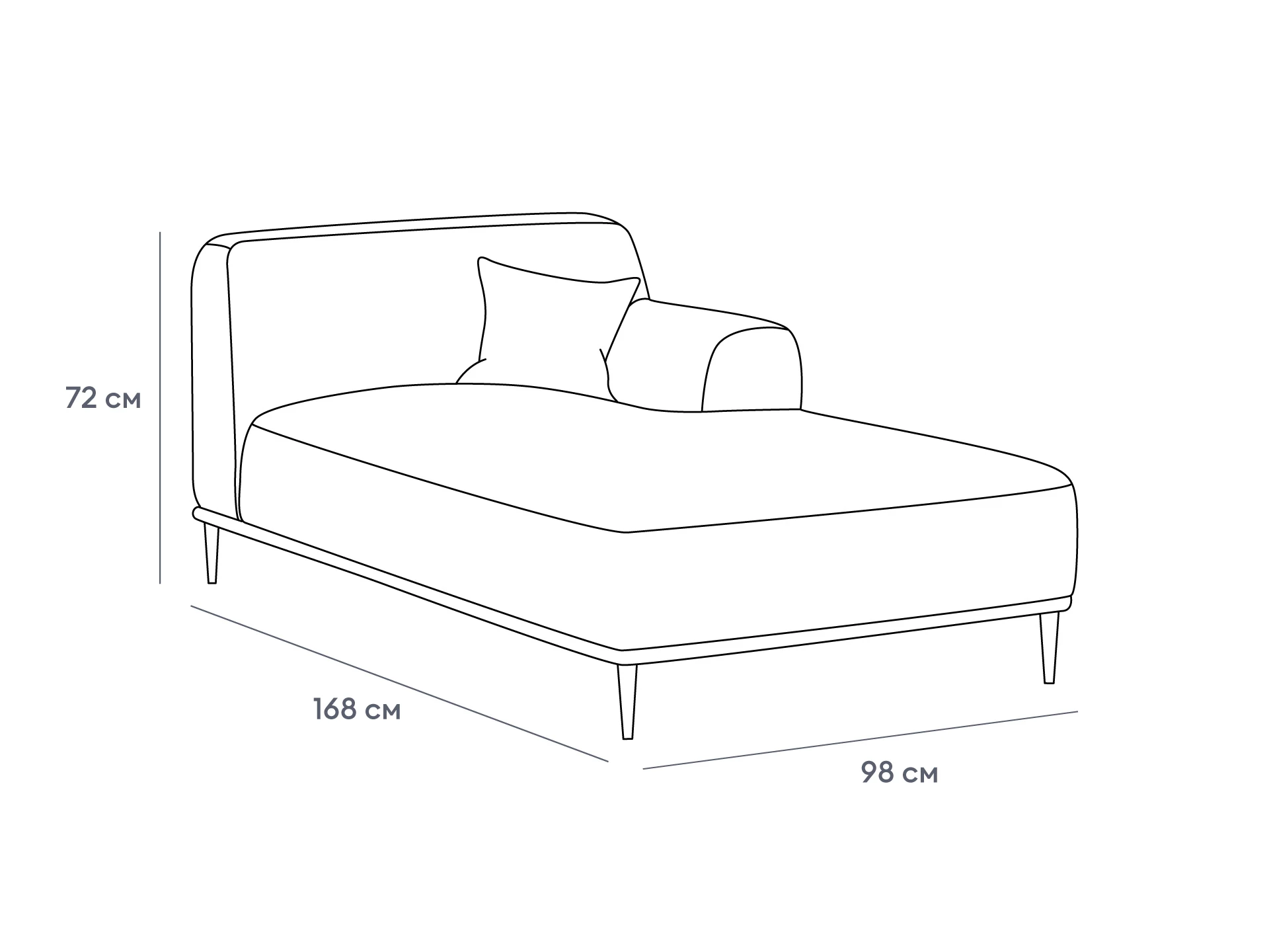 Оттоманка Portofino правая 933525  - фото 3