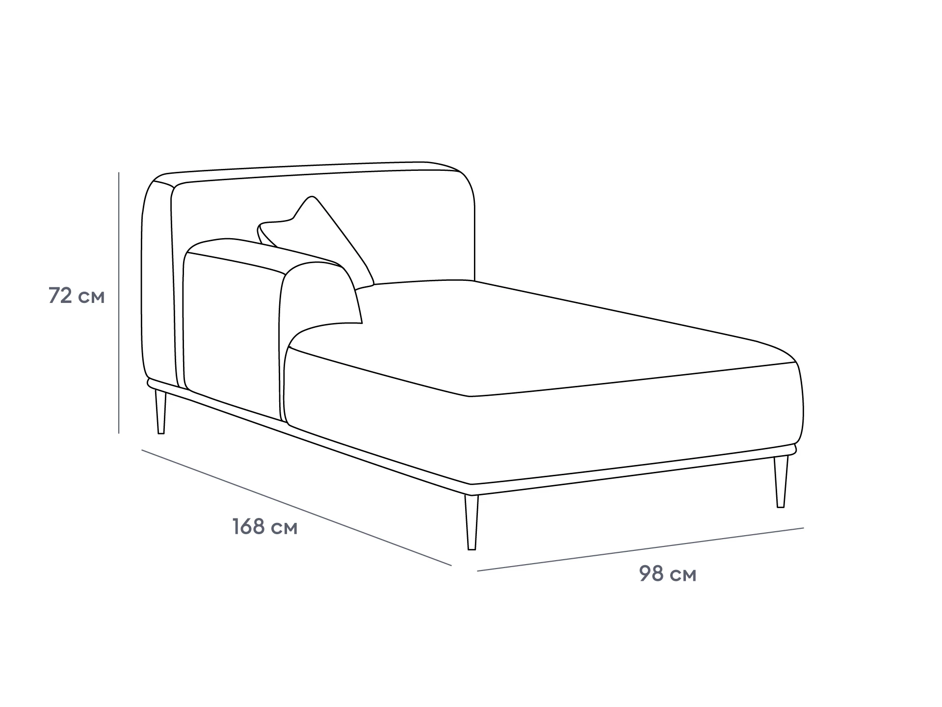 Оттоманка Portofino левая 933557  - фото 3