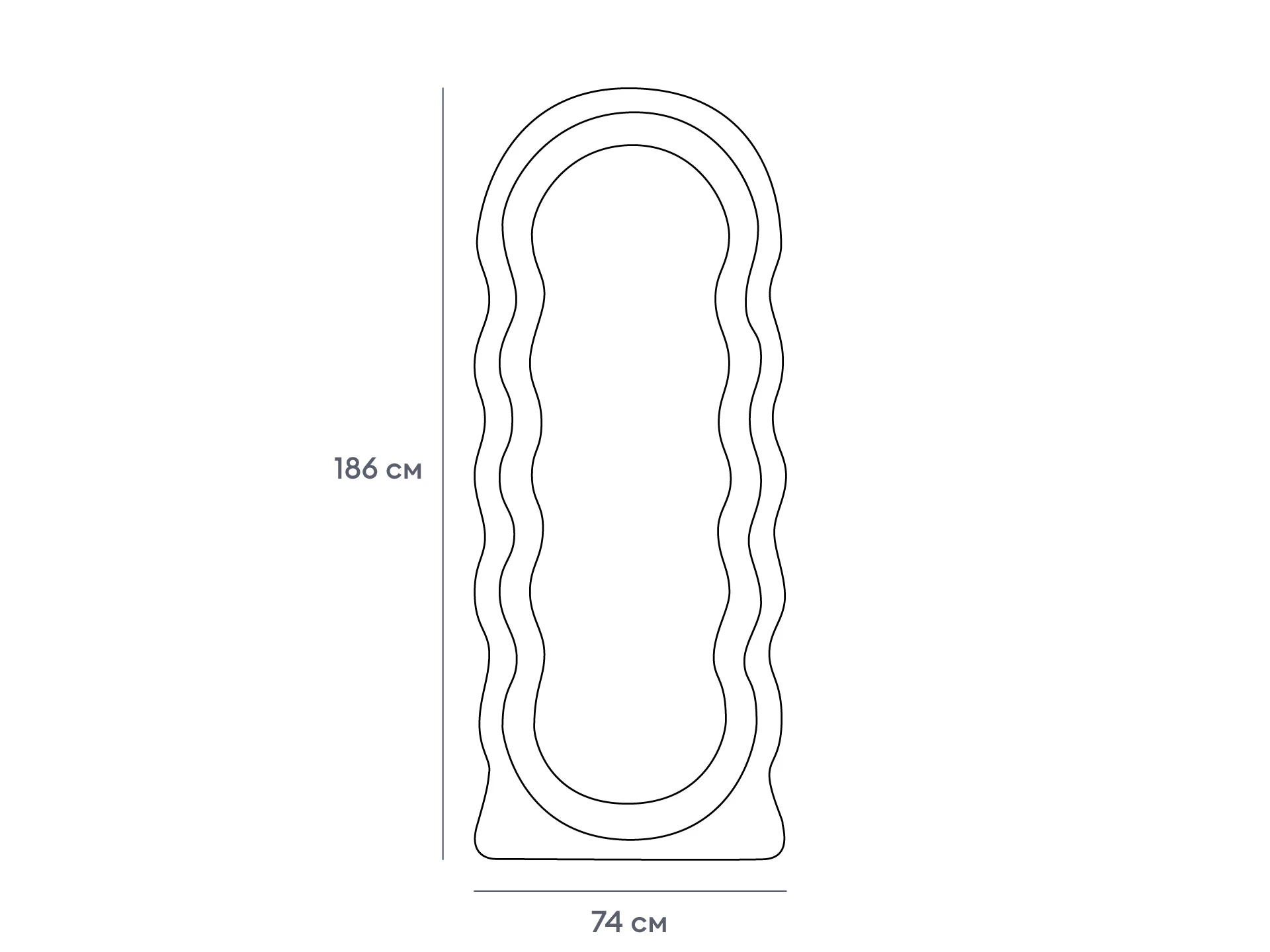 Зеркало большое Fluffy 933597  - фото 6