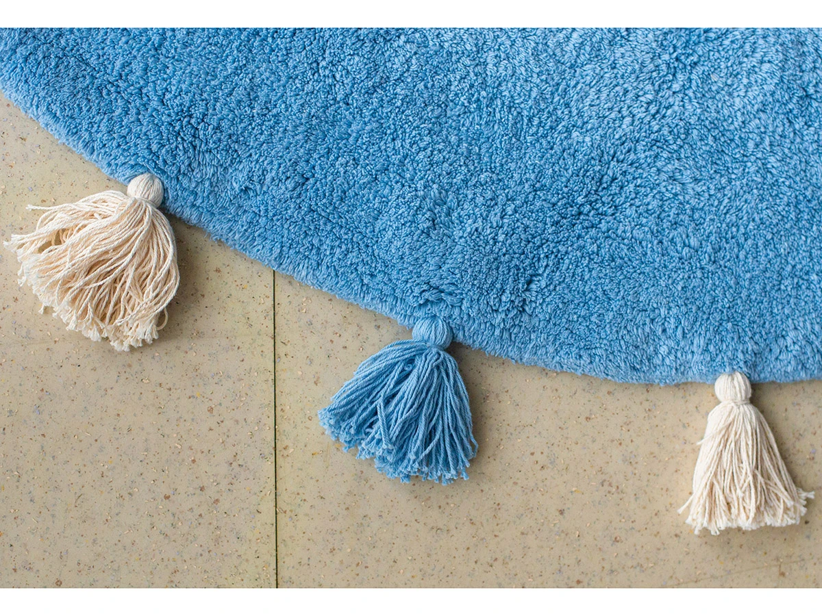 Хлопковый ковер COLORFUL BLUE 934341  - фото 3