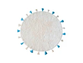 Хлопковый ковер COLORFUL WHITE BLUE