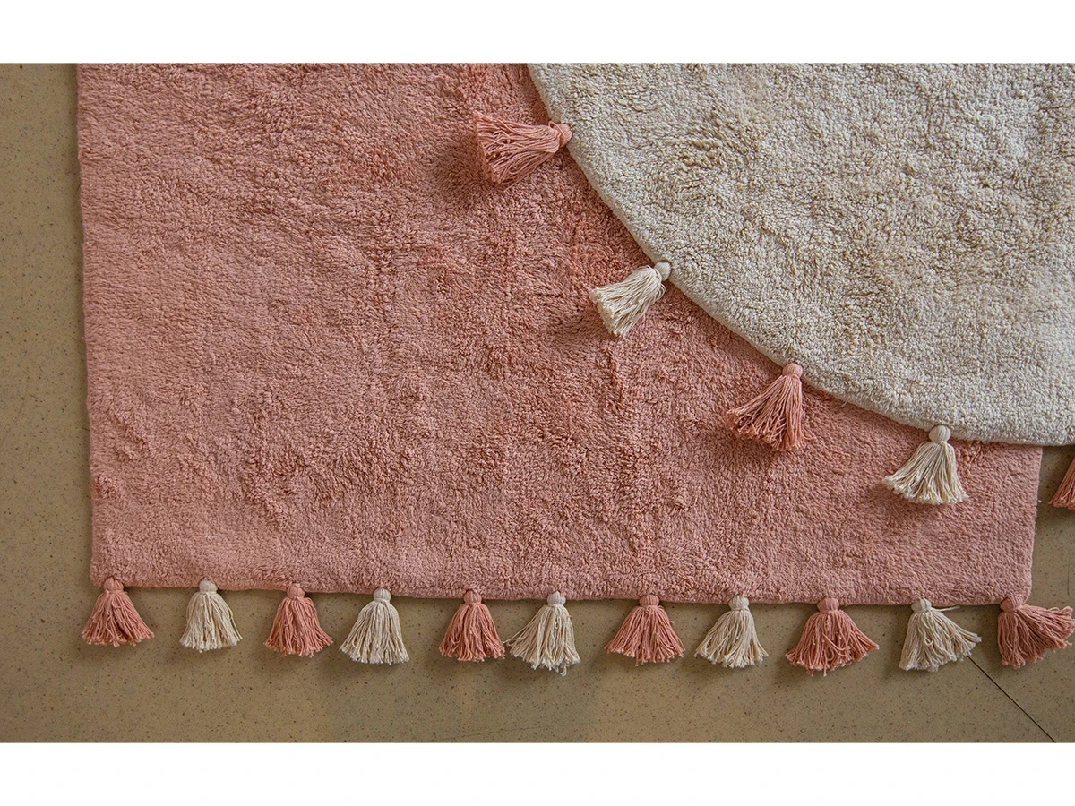 Хлопковый ковер COLORFUL WHITE PINK 934393  - фото 4