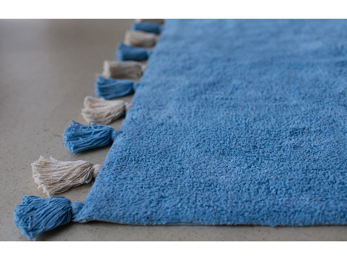Хлопковый ковер COLORFUL BLUE 934427  - фото 4